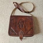 Marokkaanse leren crossbody tas, Ophalen of Verzenden, Zo goed als nieuw, Schoudertasje