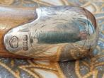 Antieke wandelstok uit Engeland met koper en zilver 89,5 cm., Antiek en Kunst, Ophalen of Verzenden