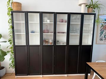 IKEA Billy/Oxberg Vitrinekasten - 3 stuks beschikbaar voor biedingen