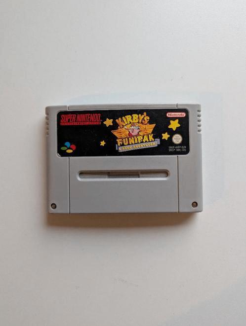 Kirby's fun pak Snes, Spelcomputers en Games, Games | Nintendo Super NES, Zo goed als nieuw, Avontuur en Actie, 1 speler, Vanaf 3 jaar