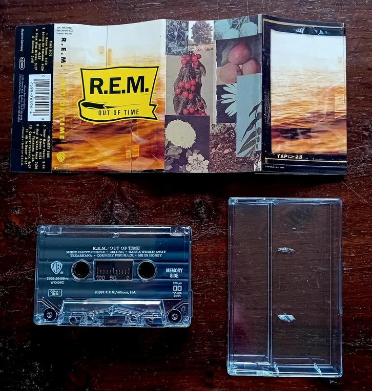 R.E.M. - Out of time tape cassette pop rock, Cd's en Dvd's, Cassettebandjes, Gebruikt, Pop, 1 bandje, Ophalen of Verzenden