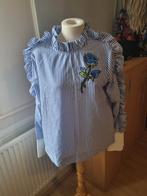 Silvian Heach Blouse - Blauw Wit Gestreept - Maat M, Maat 38/40 (M), Blauw, Ophalen of Verzenden, Zo goed als nieuw