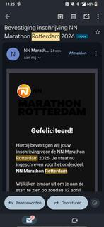 Startbewijs marathon Rotterdam NN 12 april 2026, Tickets en Kaartjes, Evenementen en Festivals, Eén persoon