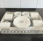 Vintage Arcopal Octime Frans hoekig complete set wit, Ophalen of Verzenden