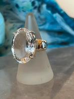 Bergkristal azeztuliet XXL hoge trilling zuivert eyecatcher, Sieraden, Tassen en Uiterlijk, Ringen, 18 tot 19, Nieuw, Ophalen of Verzenden