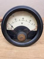 Voltmeter steampunk vintage antiek, Ophalen of Verzenden, Gebruikt