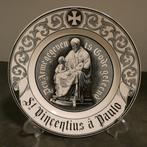 Antiek wandbord Heilige Vincentius a Paulo [1615], Ophalen