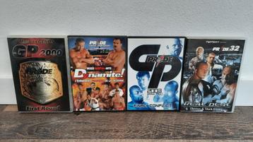 Partij van 4 Pride GP / Fighting Championship DVDs beschikbaar voor biedingen