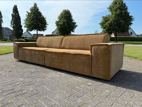 5-zit JUNE 310 cm! Racer Curry ribstof , NIEUW!, Huis en Inrichting, Banken | Bankstellen, Nieuw, Vierpersoons of meer, 150 cm of meer
