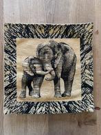 Kussenhoes kussen hoes olifant olifanten, Ophalen of Verzenden, Zo goed als nieuw, Overige kleuren, Vierkant