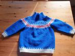 Noorse trui maat 104 (110) blauw met witte en rode details, Ophalen of Verzenden, Gebruikt, Jongen, Trui of Vest