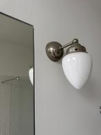 2 wandlampen badkamer art deco menhir, Huis en Inrichting, Lampen | Wandlampen, Ophalen of Verzenden, Zo goed als nieuw, Glas