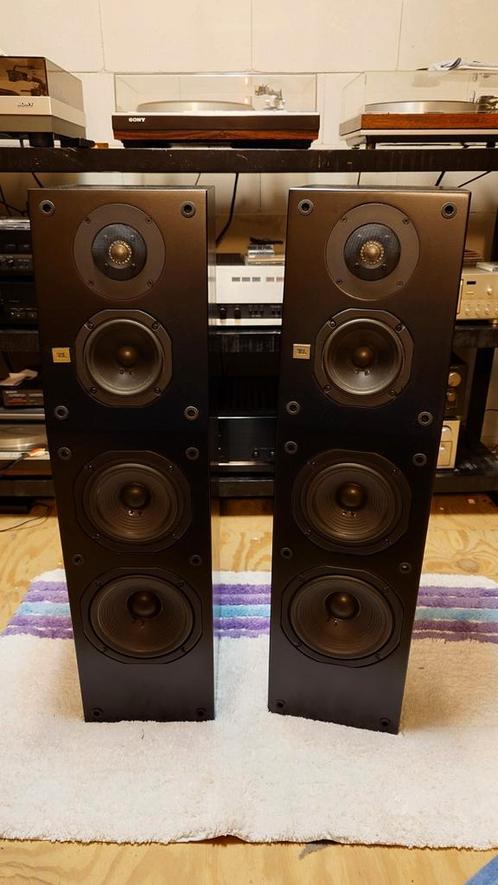 Jbl l5 high end stereo speakers met frontjes nette staat, Audio, Tv en Foto, Luidsprekers, Gebruikt, Front, Rear of Stereo speakers