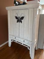 Vintage Vlinderkast, overgeschilderd, Ophalen, Gebruikt, 50 tot 100 cm, 25 tot 50 cm