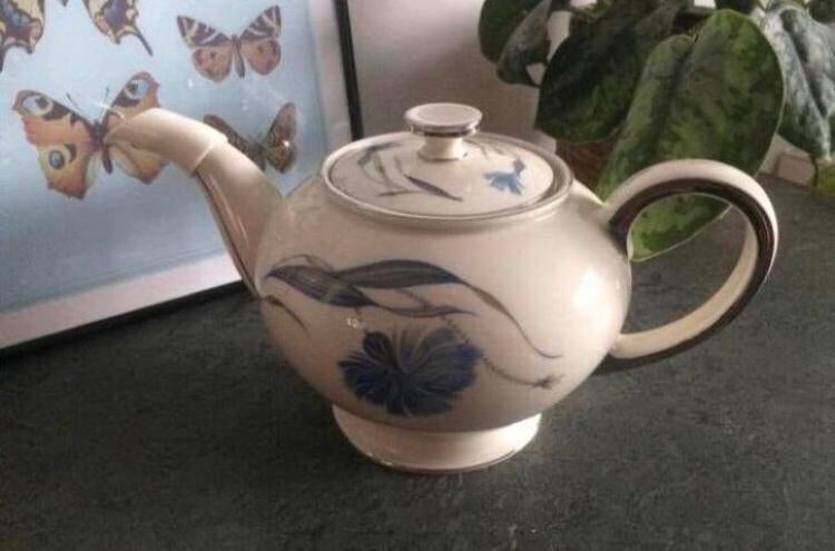 💝 Vintage ROSENTHAL WINIFRED CORNFLOWER theepot blauw, Ophalen of Verzenden