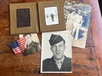WO2 Amerikaans foto houder US Army, vlaggetje, foto's, Verzamelen, Militaria | Tweede Wereldoorlog, Amerika, Verzenden, Landmacht