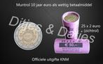 2 euro muntrol 10 jaar euro als wettig betaalmiddel, Postzegels en Munten, Munten | Nederland, Euro's, Ophalen of Verzenden, Koningin Beatrix