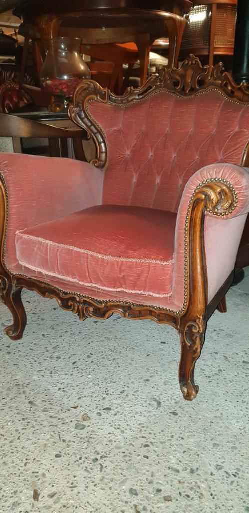 Barok fauteuil, Huis en Inrichting, Fauteuils, Gebruikt, 50 tot 75 cm, 75 tot 100 cm, Ophalen