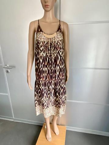 i431 Expresso maat 42=L jurk jurkje bruin/beige beschikbaar voor biedingen