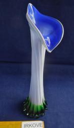 KRISTAL DRIE KLEURIGE VAAS * Art Nouveau *, Antiek en Kunst, Verzenden