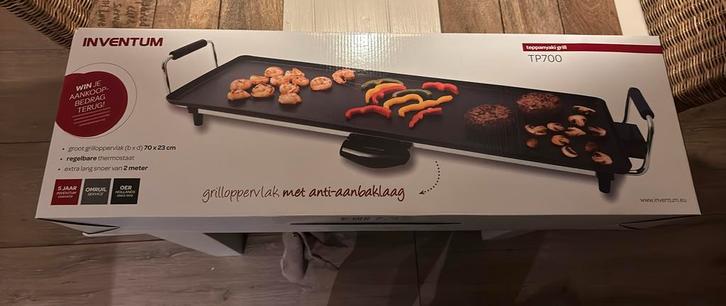 Inventum Grill - NIEUW IN DOOS, Witgoed en Apparatuur, Gourmetstellen, Nieuw, 4 t/m 7 personen, Ophalen