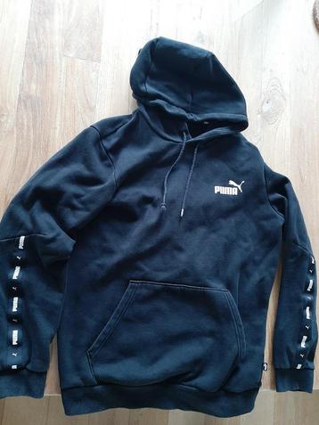 Puma ESS+ Tape heren maat S trui hoodie zwart  beschikbaar voor biedingen