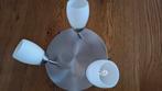 Rvs plafondlamp geschikt voor halogeen en led, Ophalen, Zo goed als nieuw, Metaal, Modern rvs
