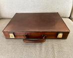 Vintage lederen Lancel-aktetas., Sieraden, Tassen en Uiterlijk, Koffers, Ophalen of Verzenden, Zo goed als nieuw, Minder dan 35 cm