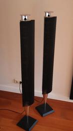 B&O Beolab 18 draadloze vloerluidsprekers, zilver/zwart, Audio, Tv en Foto, Zo goed als nieuw, 120 watt of meer, Front, Rear of Stereo speakers