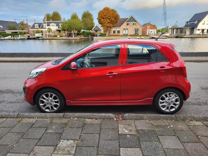 Kia Picanto 1.2 Cvvt 5-DRS Rood   2011 in zeer goede staat, Auto's, Kia, Particulier, Picanto, Airconditioning, Centrale vergrendeling