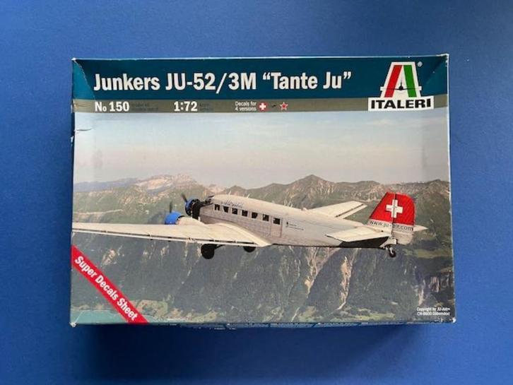 Italeri	150	Junkers Ju-52/3m "Tante Ju"	1/72, Hobby en Vrije tijd, Modelbouw | Vliegtuigen en Helikopters, Nieuw, Groter dan 1:72