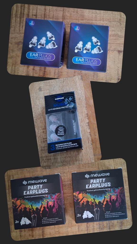 Diverse soorten gehoorbescherming voor muziek | nieuw, Doe-het-zelf en Verbouw, Gehoorbeschermers, Nieuw, Ophalen of Verzenden