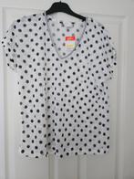 Nieuw shirt wit met zwarte polkadots nieuw 8.99, Kleding | Dames, Ophalen of Verzenden, Nieuw, Wit, Korte mouw