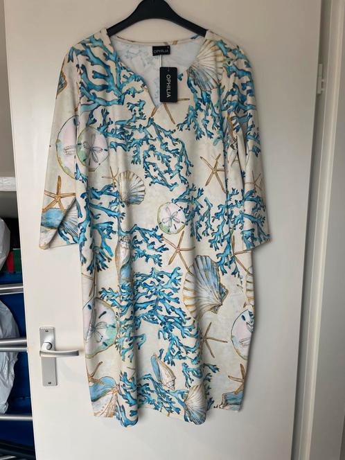 Nieuwe jurk Yara coral reef dessin van ophilia, Kleding | Dames, Grote Maten, Nieuw, Jurk, Blauw, Verzenden