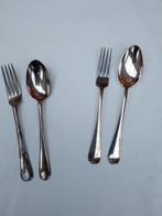 Keltum, verzilverd bestek, lepel en vork (twee keer)., Ophalen of Verzenden