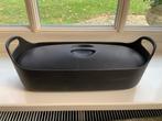 Rosenlew Finland gietijzer vispan zwarte pan binnenkant, Ophalen of Verzenden, Zo goed als nieuw, Gietijzer, Koekenpan of Braadpan