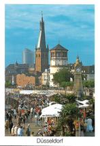 Düsseldorf- -Zomer aan de oever van de Rijn., Verzamelen, Ansichtkaarten | Buitenland, Verzenden, 1980 tot heden, Ongelopen, Duitsland
