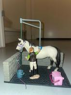 Schleich Wasplaats Inclusief Stal, Verzamelen, Speelgoed, Ophalen of Verzenden, Zo goed als nieuw