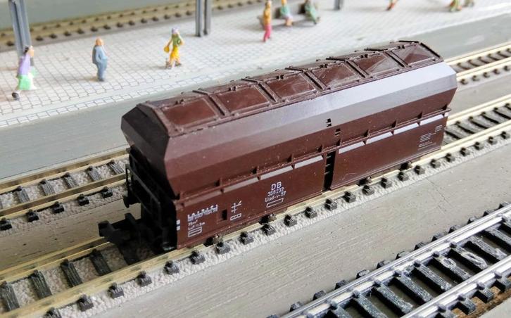 Minitrix 3283 Zelflosser Ertswagen, Hobby en Vrije tijd, Modeltreinen | N-Spoor, Gebruikt, Wagon, Gelijkstroom, Trix, Ophalen of Verzenden