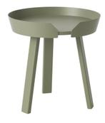 Muuto Around Coffee bijzettafel small 45 dusty green NIEUW, Minder dan 55 cm, Rond, Zo goed als nieuw, Hout