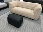 Nieuw Label Gin Pouffe Zwart Leer Design Hocker Voetenbank, Huis en Inrichting, Banken | Voetenbanken en Poefen, Label Vandenberg