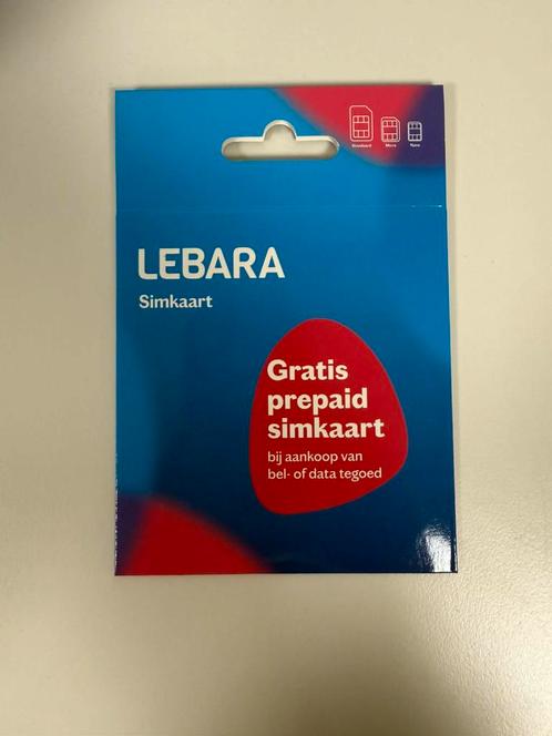 Lebara simkaarten makkelijke 06-nummers, Telecommunicatie, Prepaidkaarten en Simkaarten, Zo goed als nieuw, Overige providers