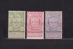 België 1894 OBP 68-70, Postzegels en Munten, Ophalen, Postfris, Spoor van plakker