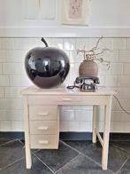 Vintage bureau, werkplek, houten desk met ladebloj, Ophalen, Gebruikt, Vintage, Bureau