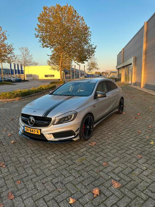 Mercedes-Benz A-Klasse 2.0 A45 AMG 4MATIC Aut7 2015 Grijs, Auto's, Mercedes-Benz, Particulier, A-Klasse, 4x4, ABS, Airconditioning