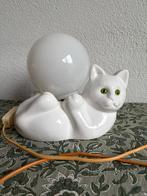 Vintage jaren '80 Poes Lamp, Ophalen of Verzenden, Gebruikt, Glas, Minder dan 100 cm