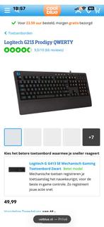 Logitech G213 Prodigy QWERTY, Computers en Software, Toetsenborden, Logitech, Gaming toetsenbord, Ophalen of Verzenden, Zo goed als nieuw