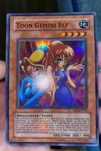 Yu-Gi-Oh! Toon Gemini Elf DL6-EN001 Duelist Promo !, Hobby en Vrije tijd, Foil, Gebruikt, Ophalen of Verzenden, Losse kaart