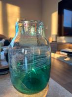 Kleurrijke vaas met geblazen patroon, Ophalen, Overige kleuren, Minder dan 50 cm, Glas