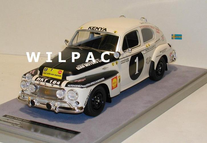 Volvo. PV544 kattenrug. East. Africa safari 1965. Tecno 1:18, Hobby en Vrije tijd, Modelauto's | 1:18, Nieuw, Auto, Overige merken